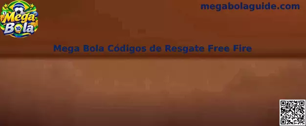 Banner Oficial Mega Bola Códigos de Resgate Free Fire